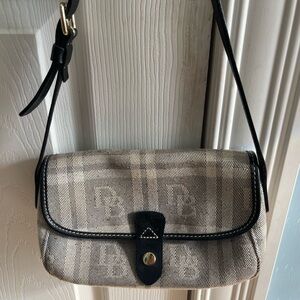 Dooney & Bourke Black and Gray Mini Bag